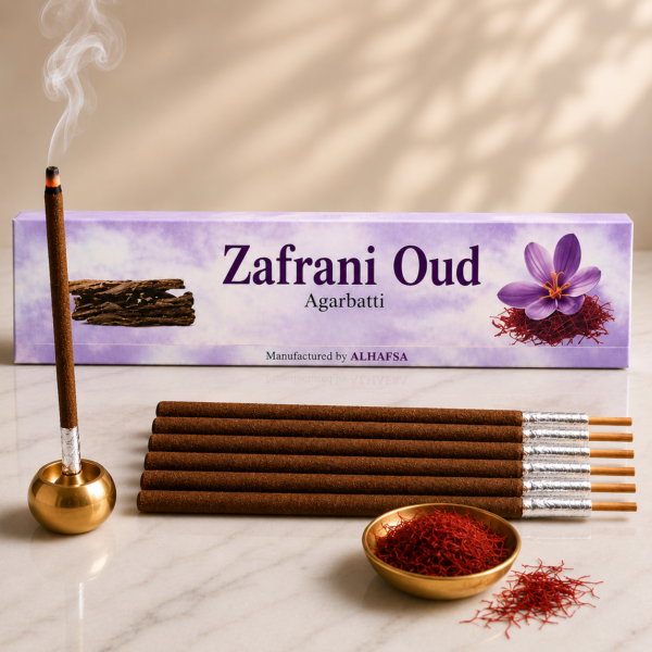 Zafrani Oud | Saffron Agarbatti | Incense Sticks for Home